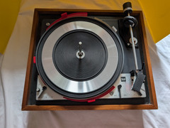 Dual 1218 Turntable with Wood Plinth & Manual