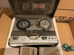 Vintage AIWA Transistor Tape Recorder TP-31 Original Box/ Manual-Works