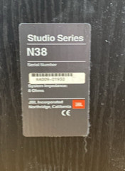 Vintage JBL N38 Studio Series Floor Speakers 32″ 3 Way Pair Set of 2 Tested