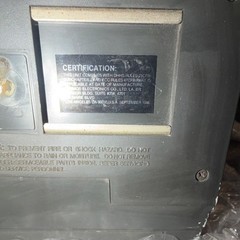 Mustang Vintage Portable Television CRT 1986 Power Supply DV-9319A