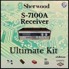 Sherwood S-7100A Receiver Ultimate Upgrade Kit Genuine Parts Restoration