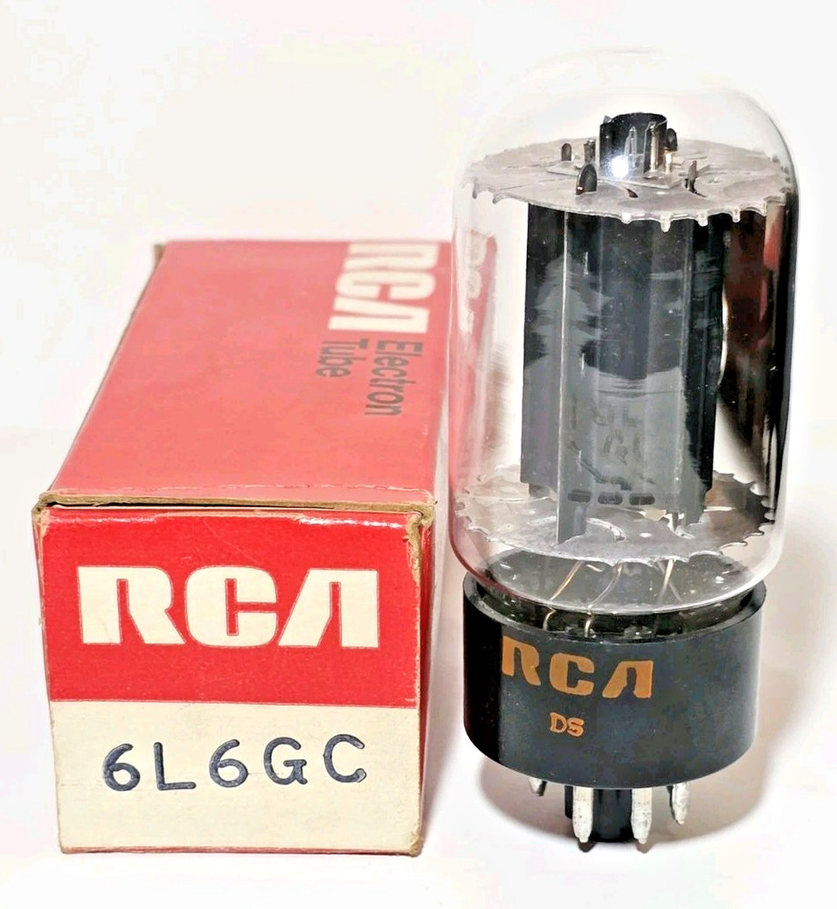 1972 RCA 6L6GC Black Plate Vacuum Tube Tested NOS on Calibrated TV 7