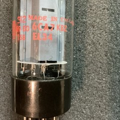 Rare NOS Mullard EL34 6CA7 Tube xf2 series O-Getter KT77 Amplitrex Test L@@K!