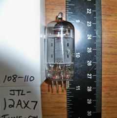 Strong TUNG-SOL Long Gray Plate Angled D Getter JTL- 12AX7 / ECC83 Tube