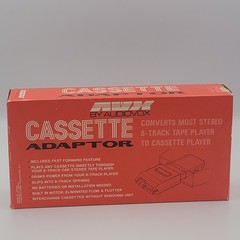 NOS Rare VTG AUDIOVOX Cassette/8-Track Adaptor/Convertor MODEL CA-1 (UU) Japan