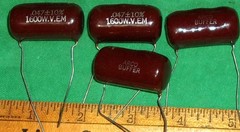 (4) NOS ARCO ELMENCO .047uF 1600V Mylar Paper Buffer Caps TEST OK!