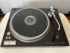 TRIO KP-7600 Turntable Direct Drive V15 Type 3 New Repaired Stylus Fully Works