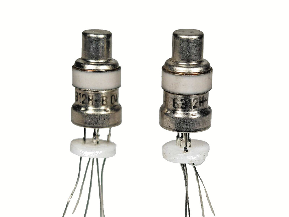 6E12N-V 6Е12Н-В RUSSIAN NUVISTOR METAL CERAMIC HF POWER TETRODE TUBE NEW QTY-2