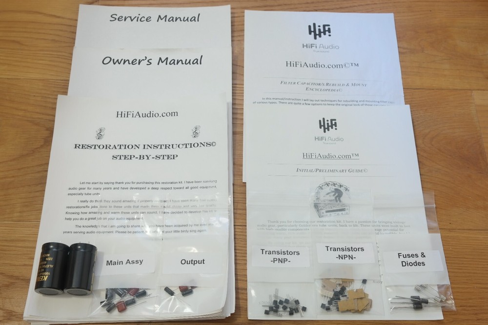 Crown D75 restoration kit repair service fix recap capacitor rebuild Amcron