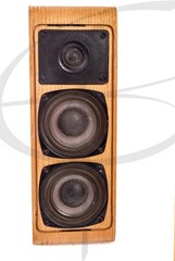 Vintage AudioSource Waterfall Tall Shelf Speakers LS Eleven Oak 60w Max 4ohm