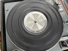 Vintage Garrard Synchro Lab SL95 Turntable Record Player Black Dust Cover
