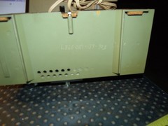 Vintage GE General Electric Plug In Radio Alarm Clock Retro Olive Green AM FM