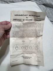 NOS Philco 39-9577 channel adjuster