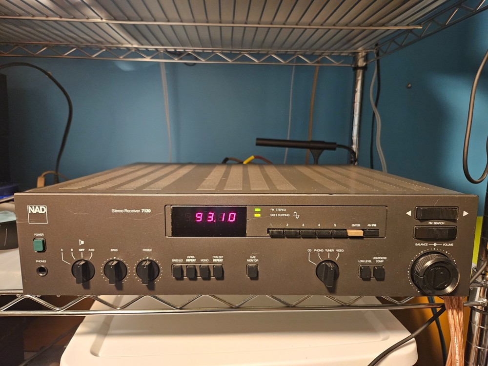NAD 7130 Stereo Receiver – Fully Serviced & Recapped