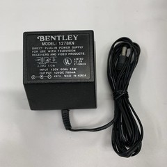 BENTLEY DELUXE PORTABLE 5″ BLACK & WHITE TELEVISION #100C Powers on.