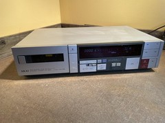 Rare AKAI HX-R5 Stereo Cassette Deck Player Silver Vintage 71321 Parts/Repair