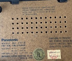 Vintage Wood 70s Panasonic RE-7412 FM AM Multiplex Stereo IC-FET Receiver