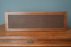 Telefunken HI-FI Loudspeaker 2302 for stereo radio Western Germany Vintage wood