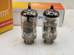 Philips ECC88 6DJ8 O-Getter Matched Pair – Adzam Label Heerlen 1965/67 – Strong