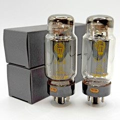RFT 6L6 6L6GC 6L6G KT66, matched pair same codes, welded plate top foil getter