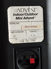 Vintage MINI ADVENT INDOOR / OUTDOOR – SPEAKERS BLACK Tested