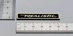 Realistic Turntable Base / Plinth Badge Logo Premium 3D Gold With Adhesive