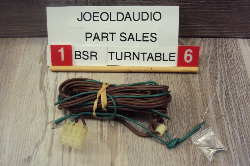 BSR C130.A.1 Turntable Line Cord & Ground Wire. Tested Parting Out C130.A.1