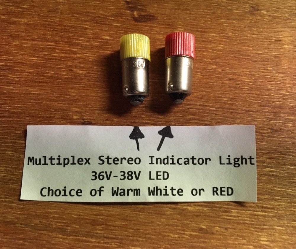 (10) LED BAYONET 36V-38V MULTIPLEX STEREO LAMP #1828 /MR73 MR74 TUNER- McIntosh