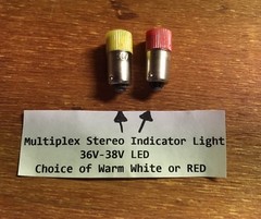 (10) LED BAYONET 36V-38V MULTIPLEX STEREO LAMP #1828 /MR73 MR74 TUNER- McIntosh