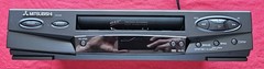VTG Mitsubishi HS-U445 VHS Hi-Fi VCR 4 Head Video Cassette Recorder RCA Tested