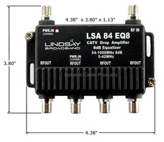 TV Antenna Booster 4-4-Port Antenna Distribution Amplifier Indoor/Outdoor