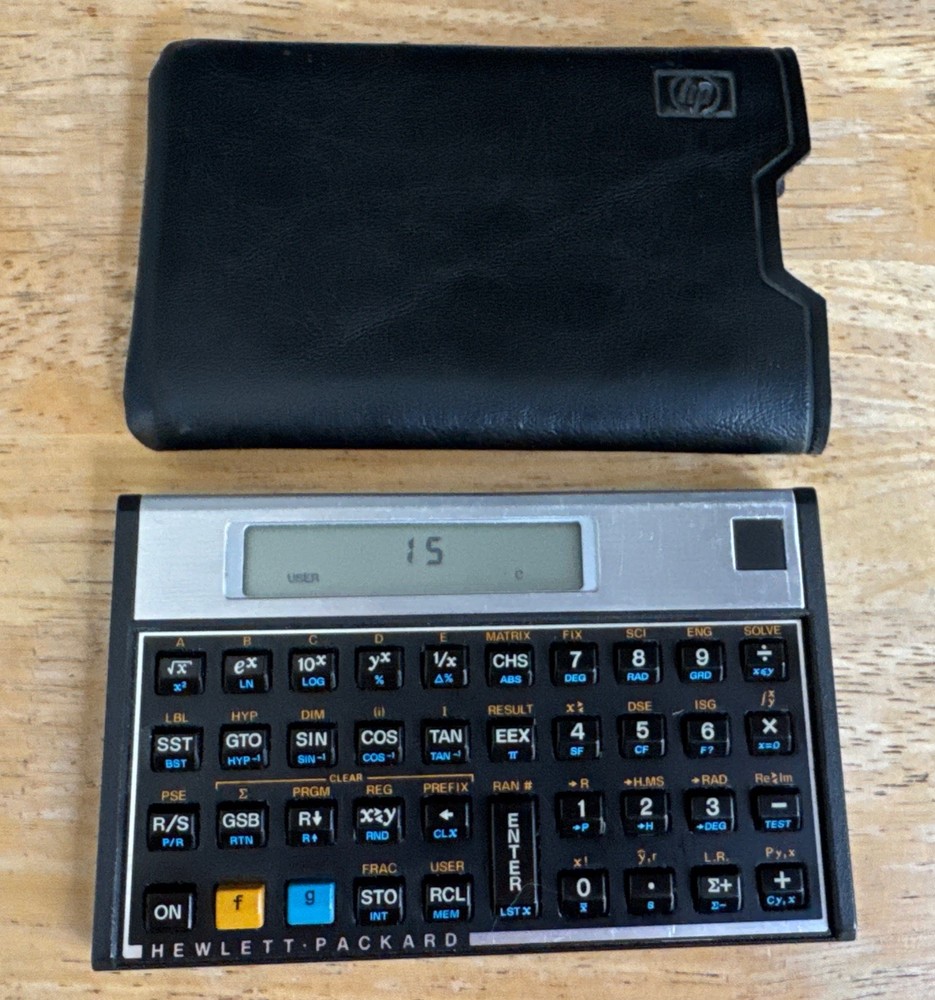 Hewlett Packard 15C RPN Calculator Made in USA TESTED with Case