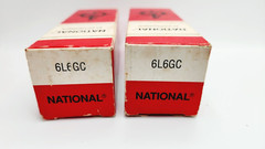 2 NATIONAL ELECTRONICS 6L6GC POWER VACUUM TUBES