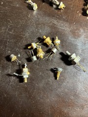 Lot Of 35 Used NPN RF Power Transistors and Microwave Vintage Some Gold Plated