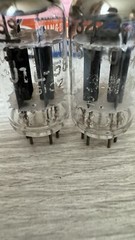 Platinum Matched Pair 5814A 12AU7WA NOS TUNG-SOL Audio TUBE Long PLATES
