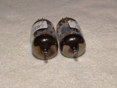 2 x JG-5814A(12au7) GE Tubes *Foil O Getter*Tested Strong*