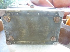 Vtg Aeronautical Radio Metal Carry Case, Olive Brown Unknown Brand