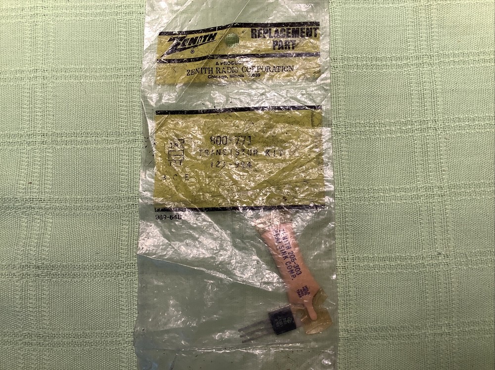 Zenith oem part #800-771 transistor kit 121-994