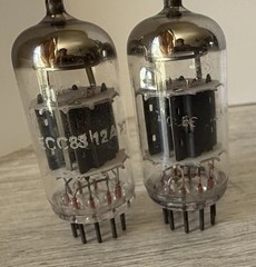 ECC83 E83CC MATCHED PAIR Tunsgram Musical Audio Tubes