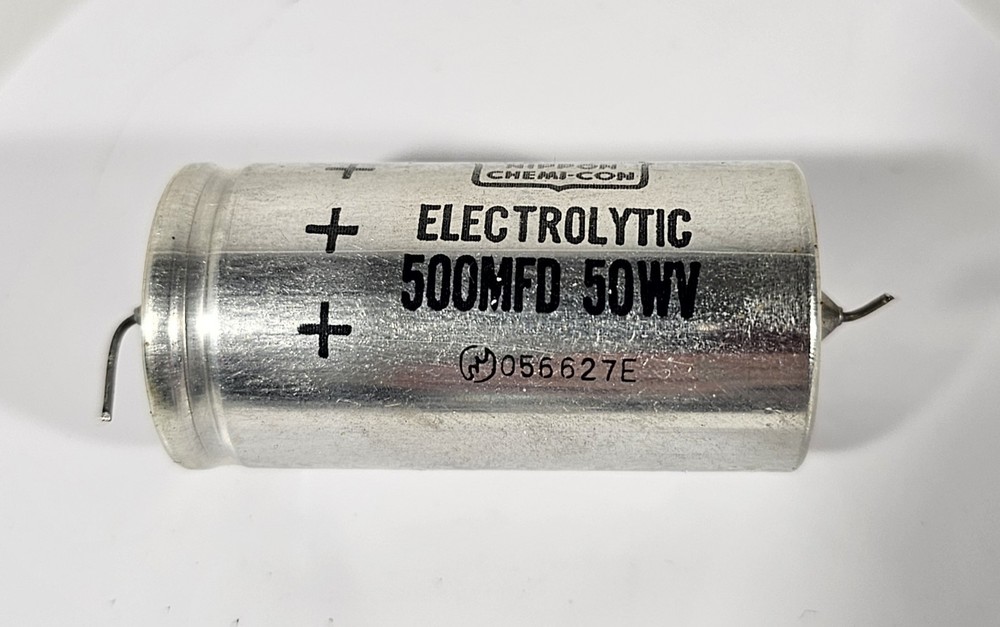 Akai X-300 Reel to Reel CAPACITOR Nippon 500 MFD, 50 WV Electrolytic