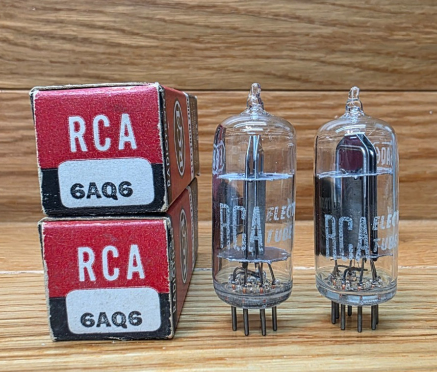 2- RCA 6AQ6 Vacuum Tubes Tested NOS/NIB Qty. Available Loc. Stock