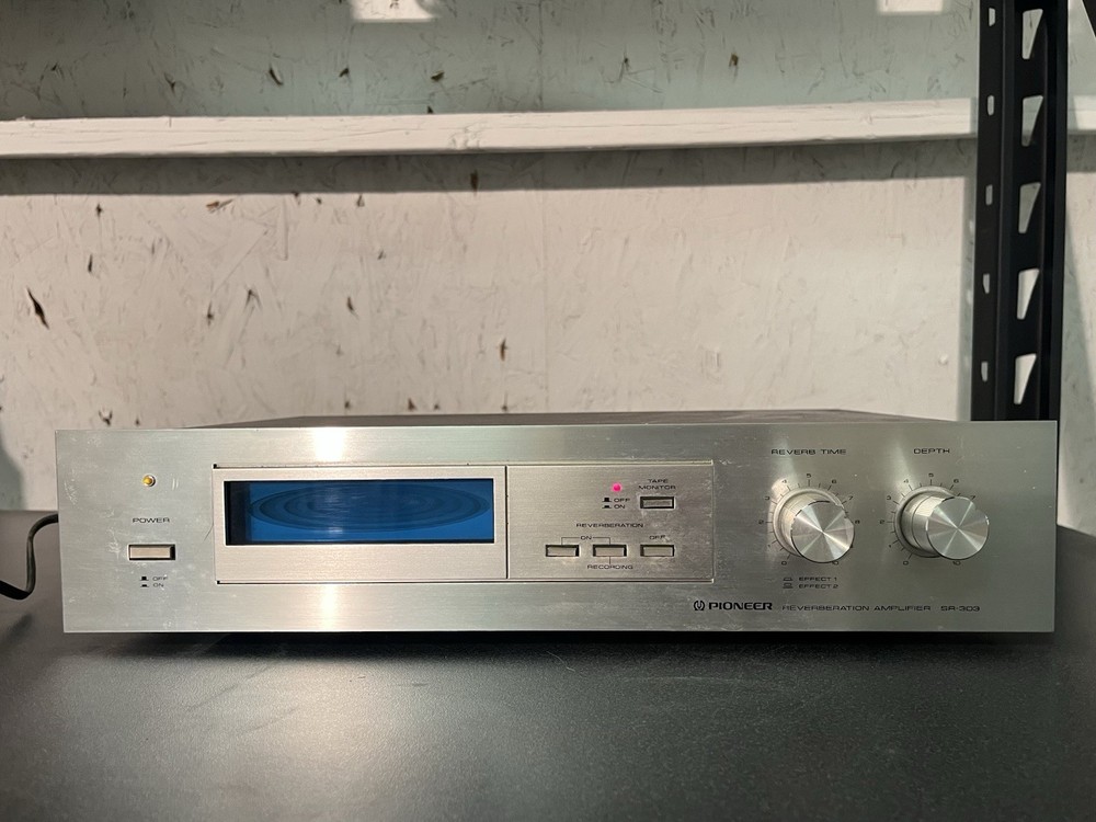 Vintage Pioneer SR-303 Reverberation Amplifier – Silver Face – Powers On