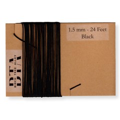 288″ Radio Dial Cord String 24 Feet BRAIDED 1.5mm BLACK for Vintage Radio Tuner