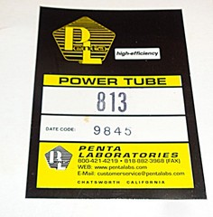 1 Penta Labs 813 Vacuum Tube – Tested 200 Watts PEP for Audio or Transmitting