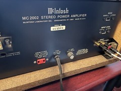 McIntosh MC2002 Stereo Power Amplifier With Manual/ Original Box