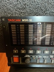 TASCAM MSR-16 Reel to Reel 16-channel 1/2” Tape Machine FRONT CONTROL PANEL.