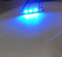 (6) COOL BLUE 41MM-LED 6.3V FUSE LAMP/ MR73-MR78-MR77- McIntosh BULBS