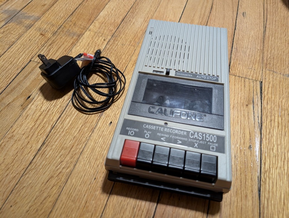 Califone CAS1500 Portable Cassette Recorder/Player For Parts Only