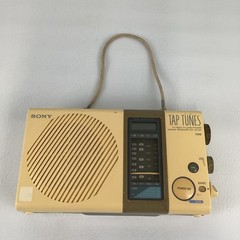 Sony Tap Tunes Vintage 4 Band Receiver Radio ICF-S77W AM FM 1986 80s Tested
