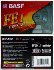 3 BASF FE I FERRO EXTRA 90 MINUTE AUDIO CASSETTE TAPES – N.O.S. FACTORY SEALED